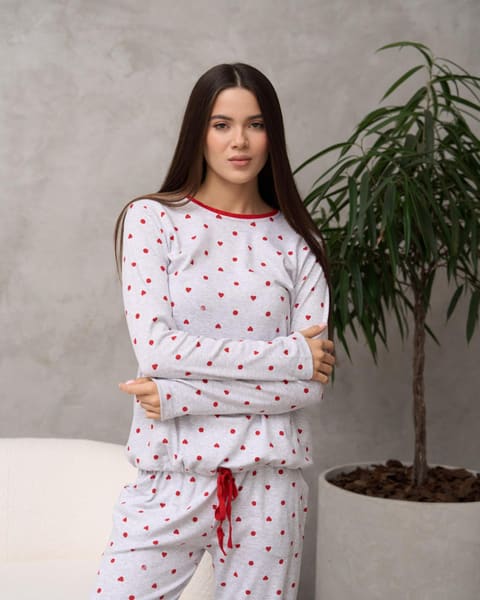 Жіноча трикотажна піжама Love